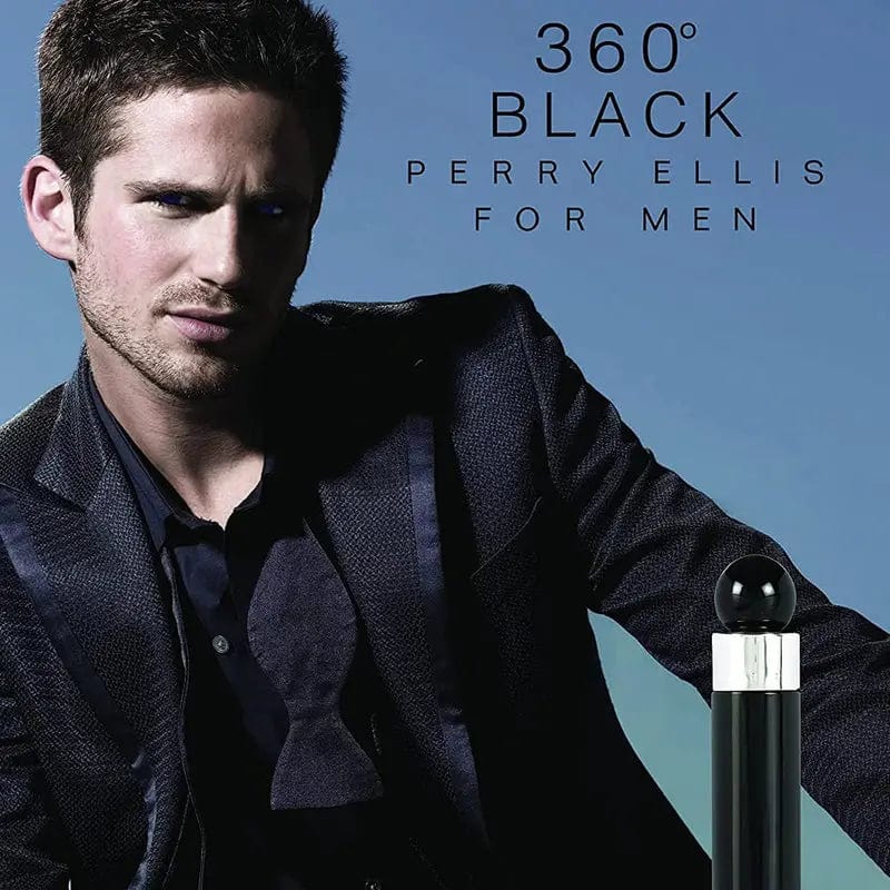 360 Black By Perry Ellis For Men 3.4oz EDT Spray Perry Ellis