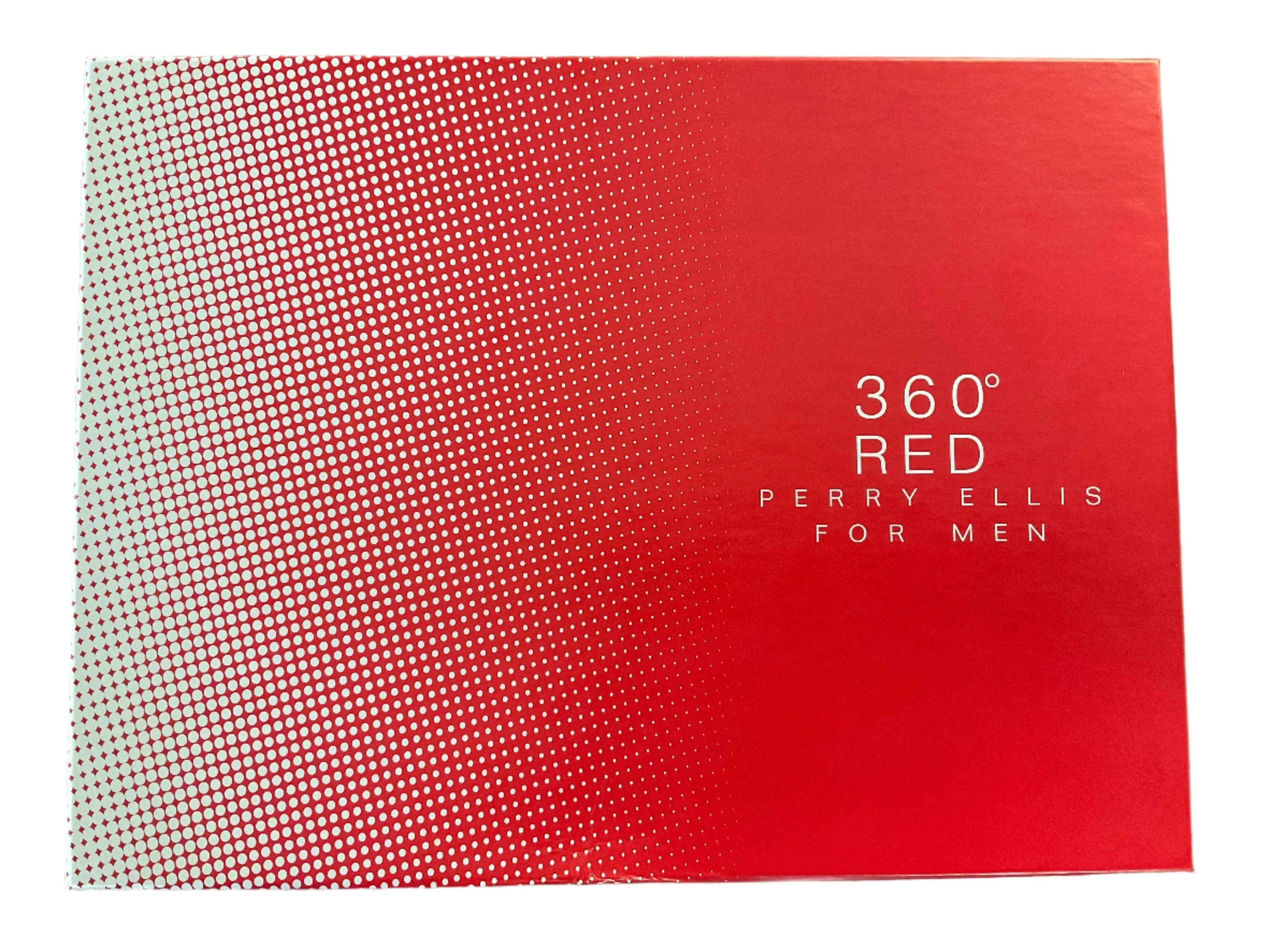 360 Red By Perry Ellis For Men 4Pcs Set EDT Spray Perry Ellis