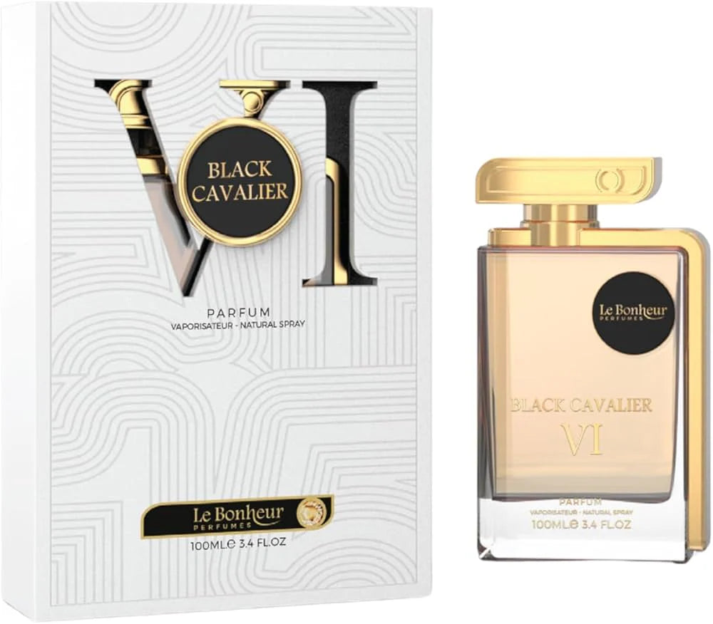 Black Cavalier VI By Le Bonheur For Men 3.4oz EDP Spray - perfumesandrea