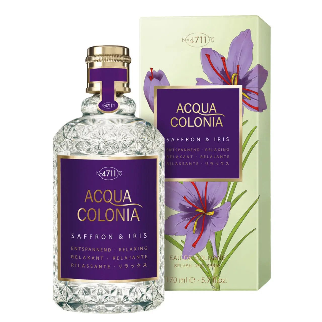 Acqua Colonia Saffron & Iris By 4711 Unisex 5.7oz EDC Spray 4711