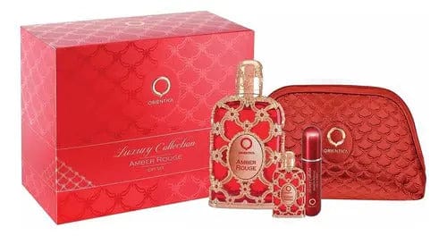 Amber Rouge By Orientica Unisex (4pc Gift Set) - perfumesandrea