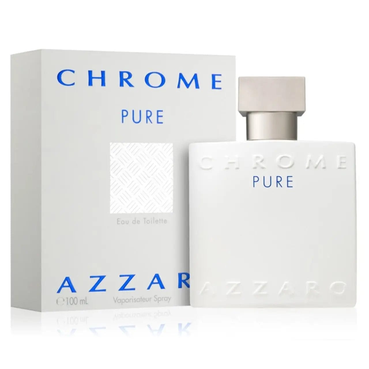 Azzaro Chrome Pure For Men 3.4 oz Eau De Toilette Spray - perfumesandrea