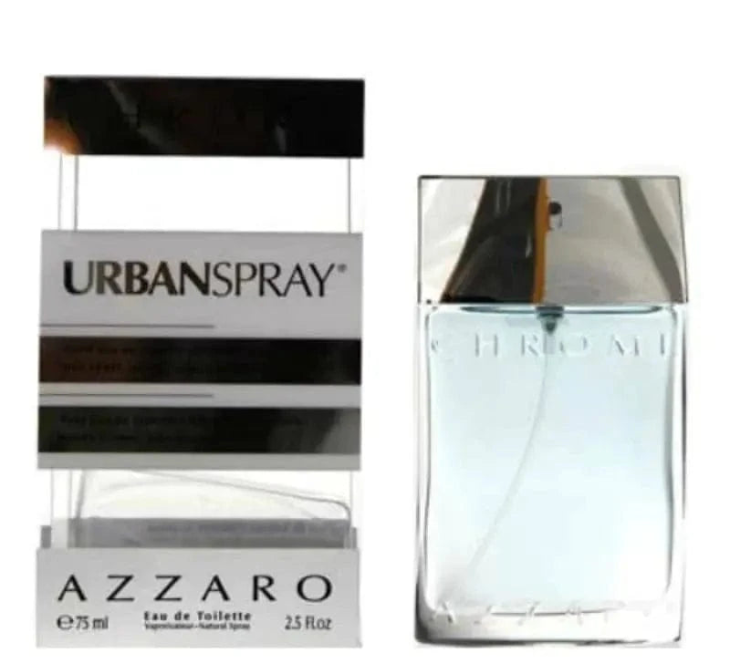 Azzaro Chrome UrbanSpray For Men 2.5 oz Eau De Toilette Spray - perfumesandrea