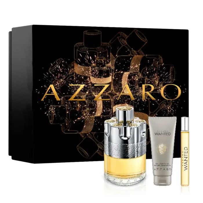 Azzaro Wanted (3pc Gift Set) For Men Eau De Toilette - perfumesandrea