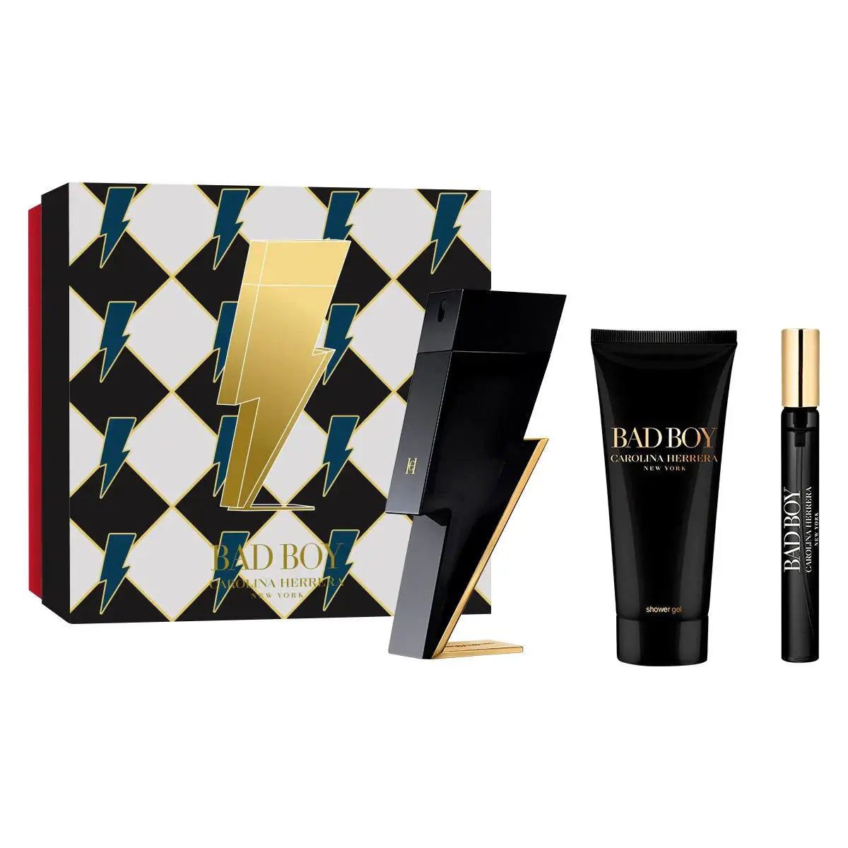 Bad Boy By Carolina Herrera For Men (3pc Gift Set) EDT - perfumesandrea