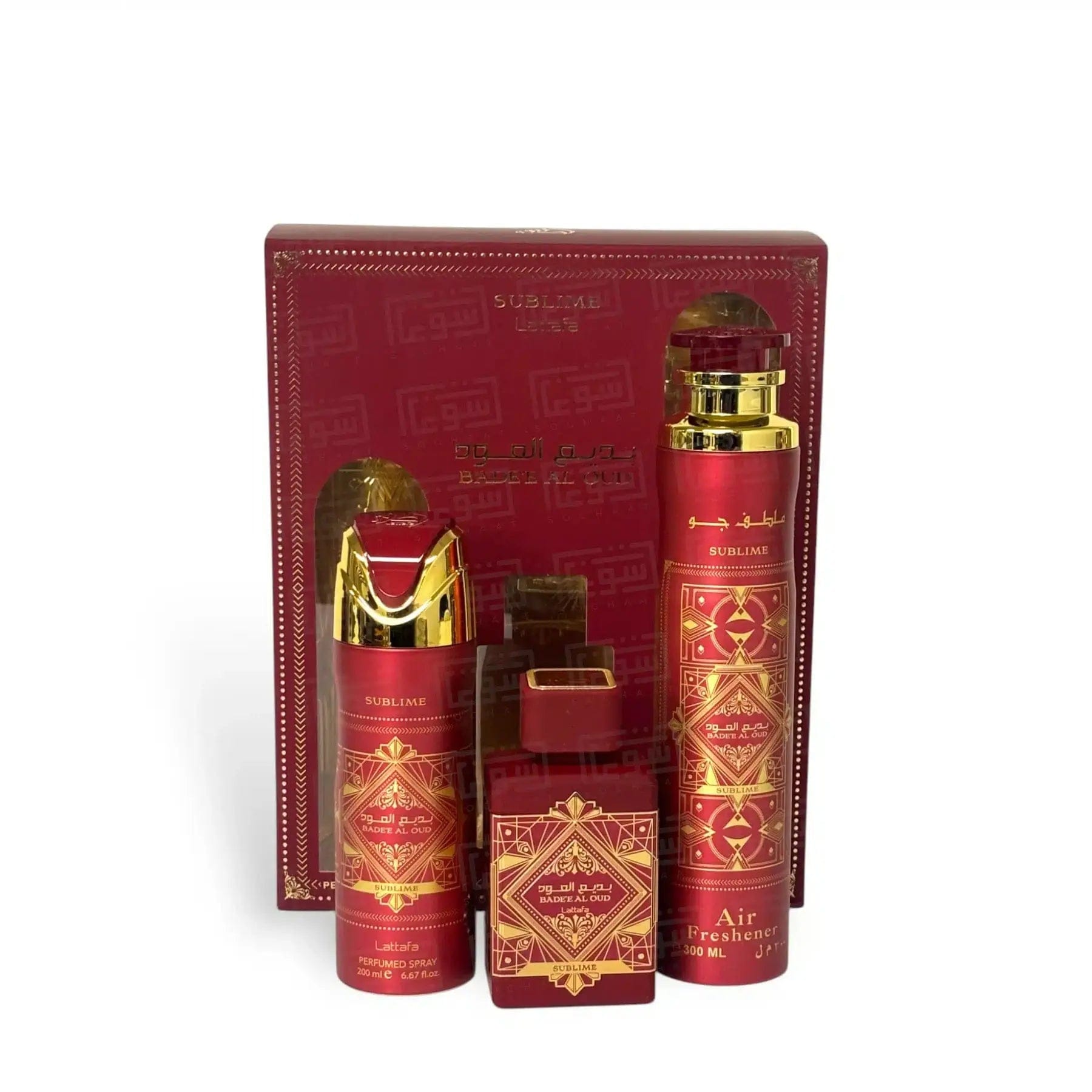 Lattafa Badee Al Oud Men’s 3pc Gift Set Eau de Parfum.