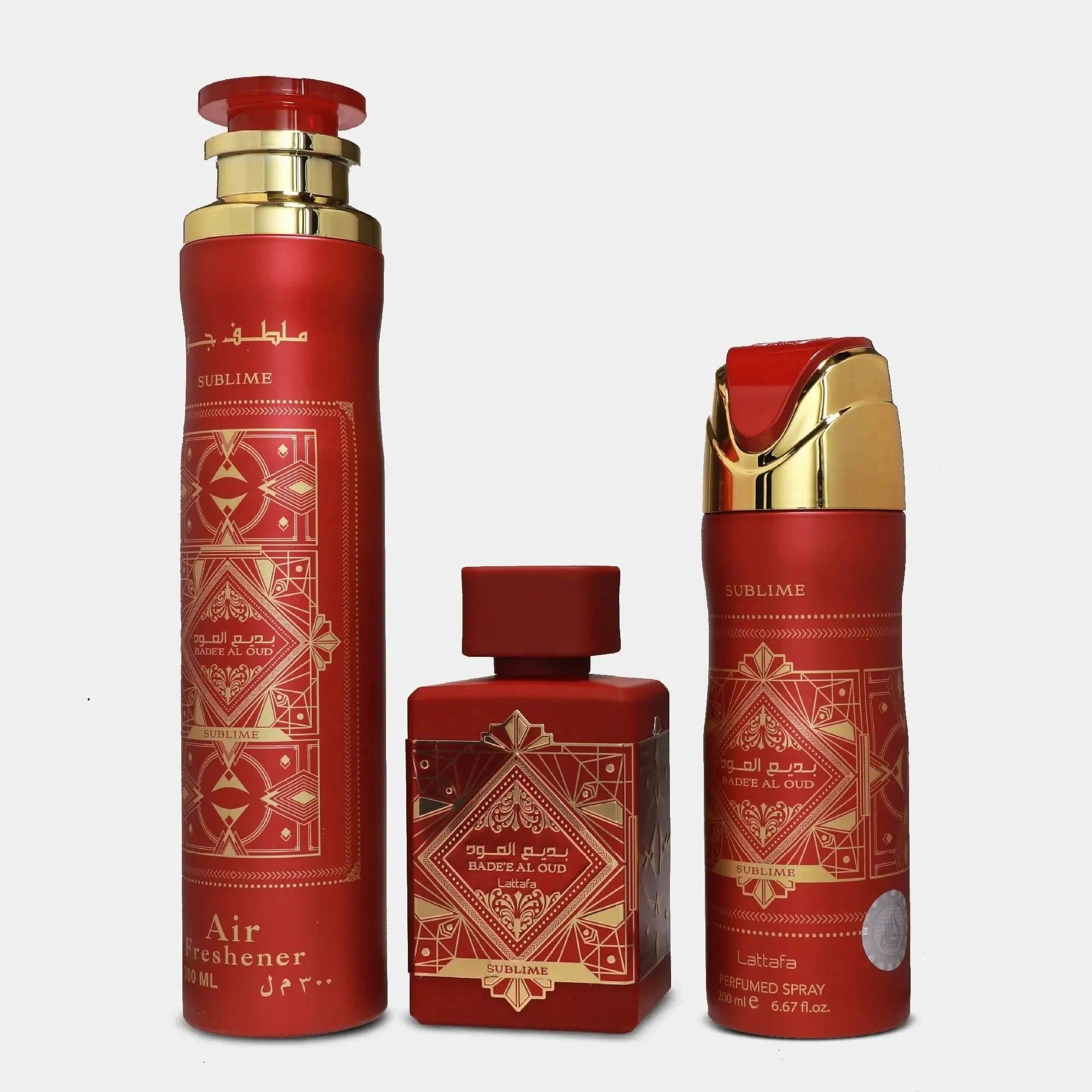 Lattafa Badee Al Oud Men’s 3pc Gift Set Eau de Parfum.