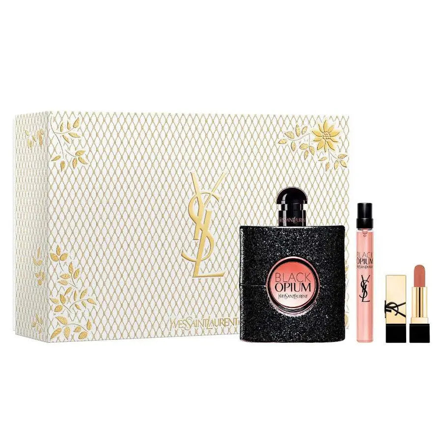 Black Opium By Yves Saint Laurent For Women (3pc Gift Set) Yves Saint Laurent