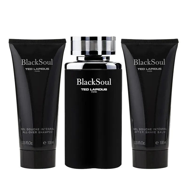 Blacksoul By Ted Lapidus For Men (3pc Gift set) - perfumesandrea