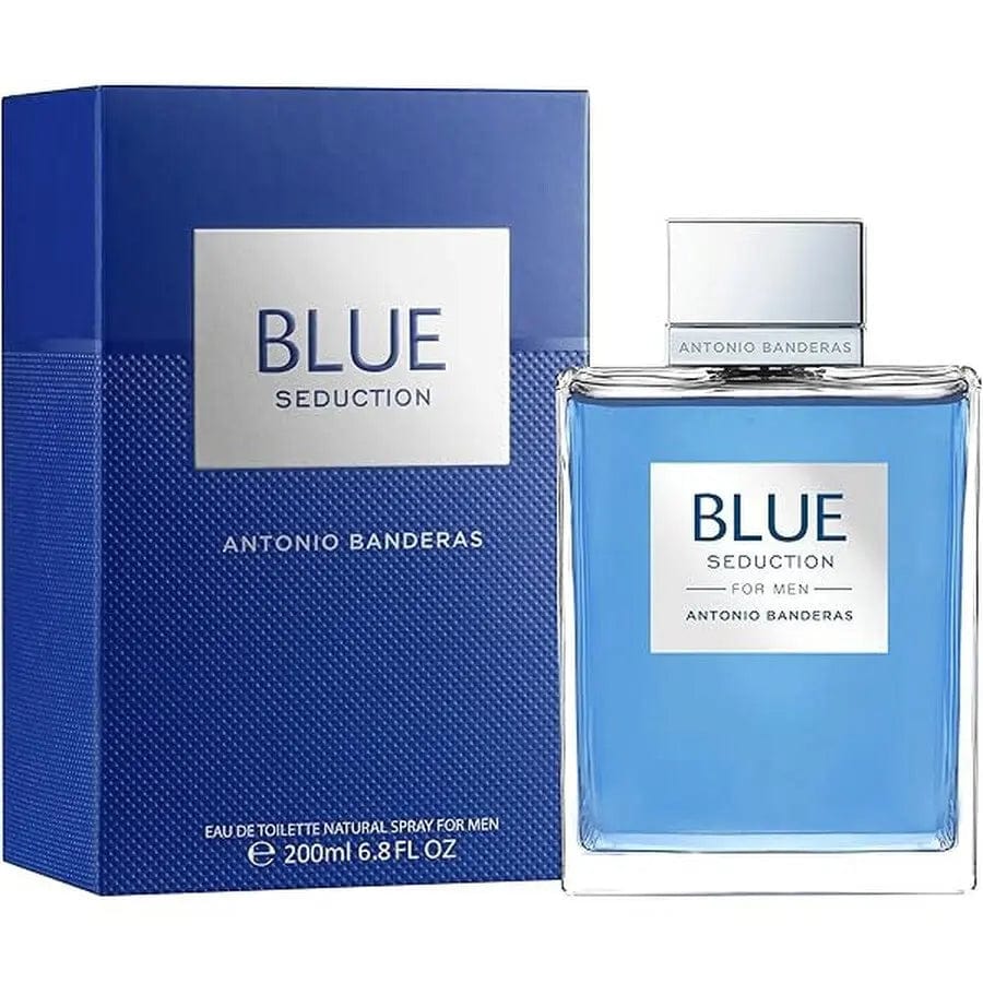 Blue Seduction By Antonio Banderas For Men 6.8oz EDT Spray - perfumesandrea