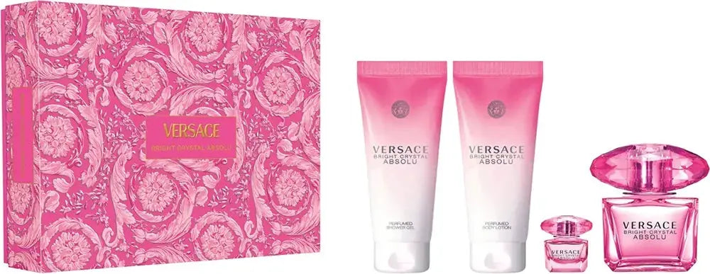 Bright Crystal Absolu By Versace For Women (4pc Gift Set) Versace