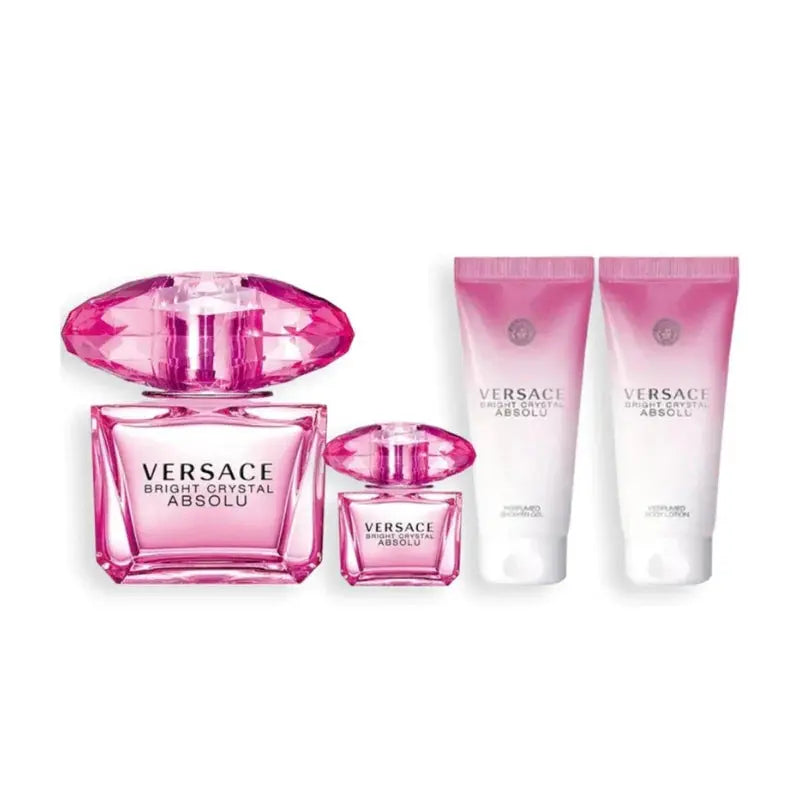 Bright Crystal Absolu By Versace For Women (4pc Gift Set) Versace