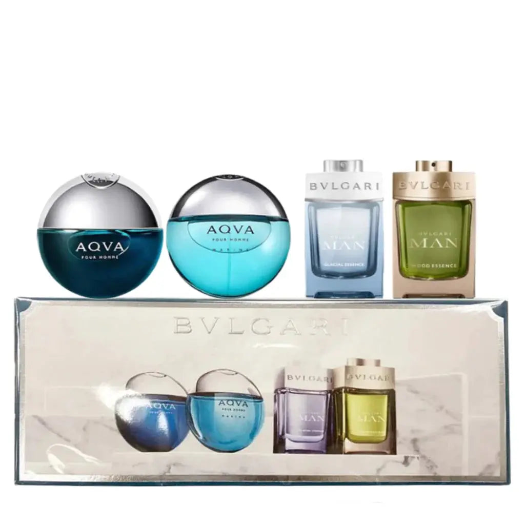 Bvlgari Man 4pc Mini Gift Set Fragances - perfumesandrea