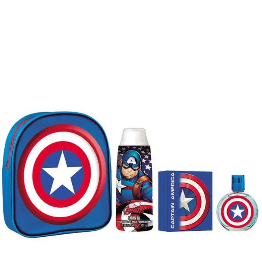 Marvel Captain America 3Pc Men's Gift Set Eau De Toilette.