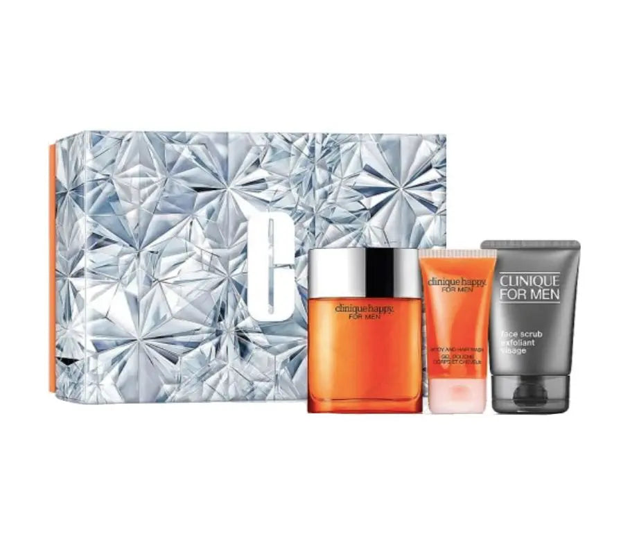 Clinique Happy For Men 3 Piece Gift Set - perfumesandrea