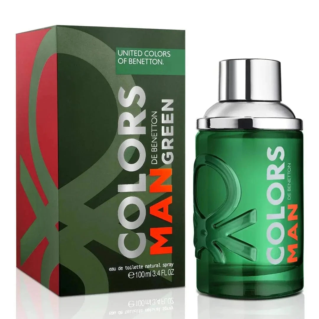 Benetton Colors Man Green 3.4oz Men’s Eau de Toilette