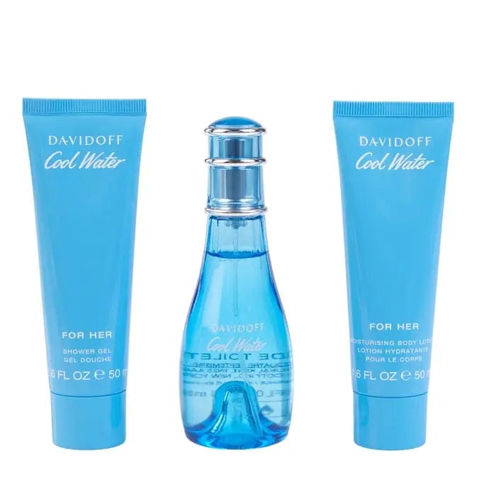 Davidoff Cool Water Women’s 3pc Gift Set Eau de Toilette.