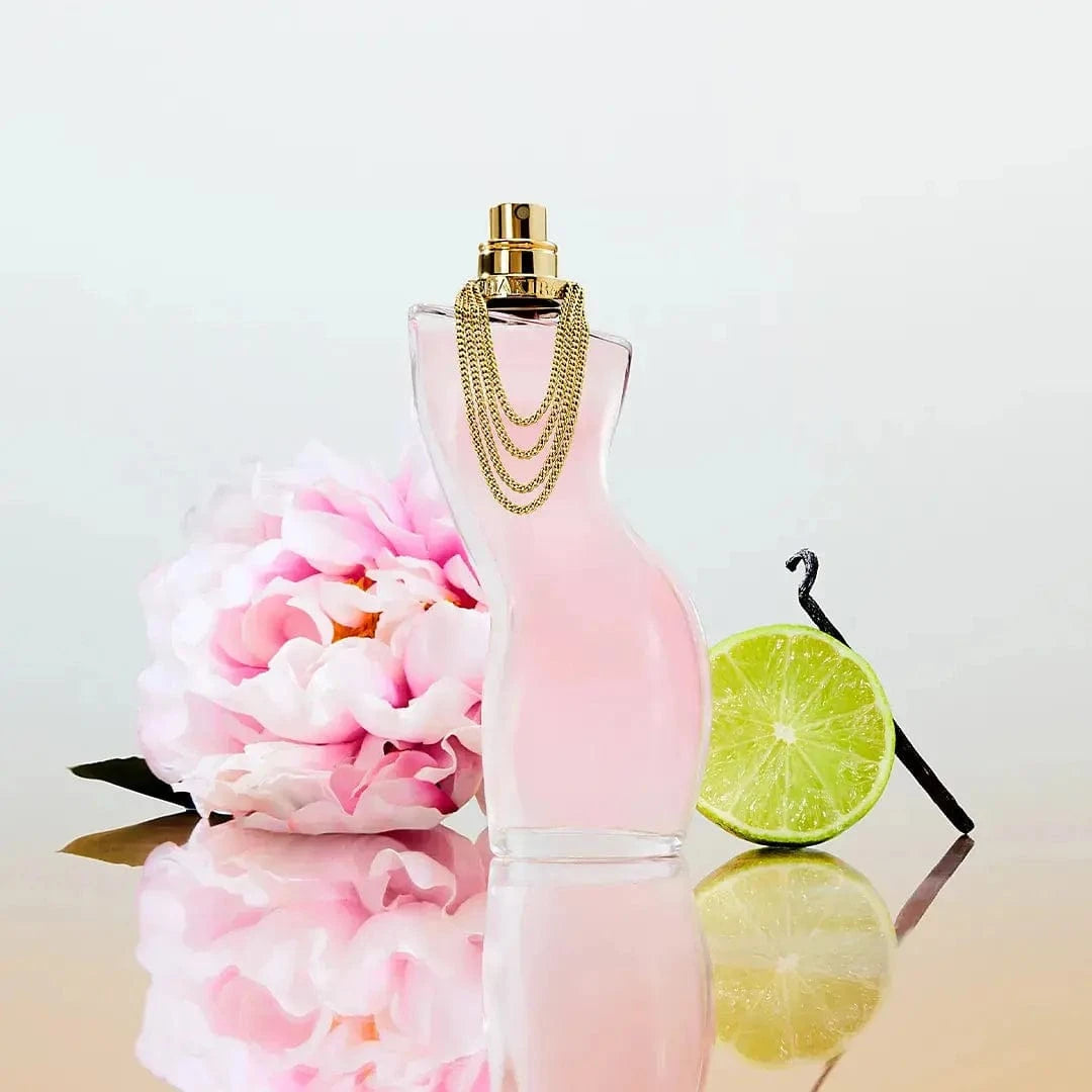 Woman wearing Dance By Shakira fragrance inspired by music and movement