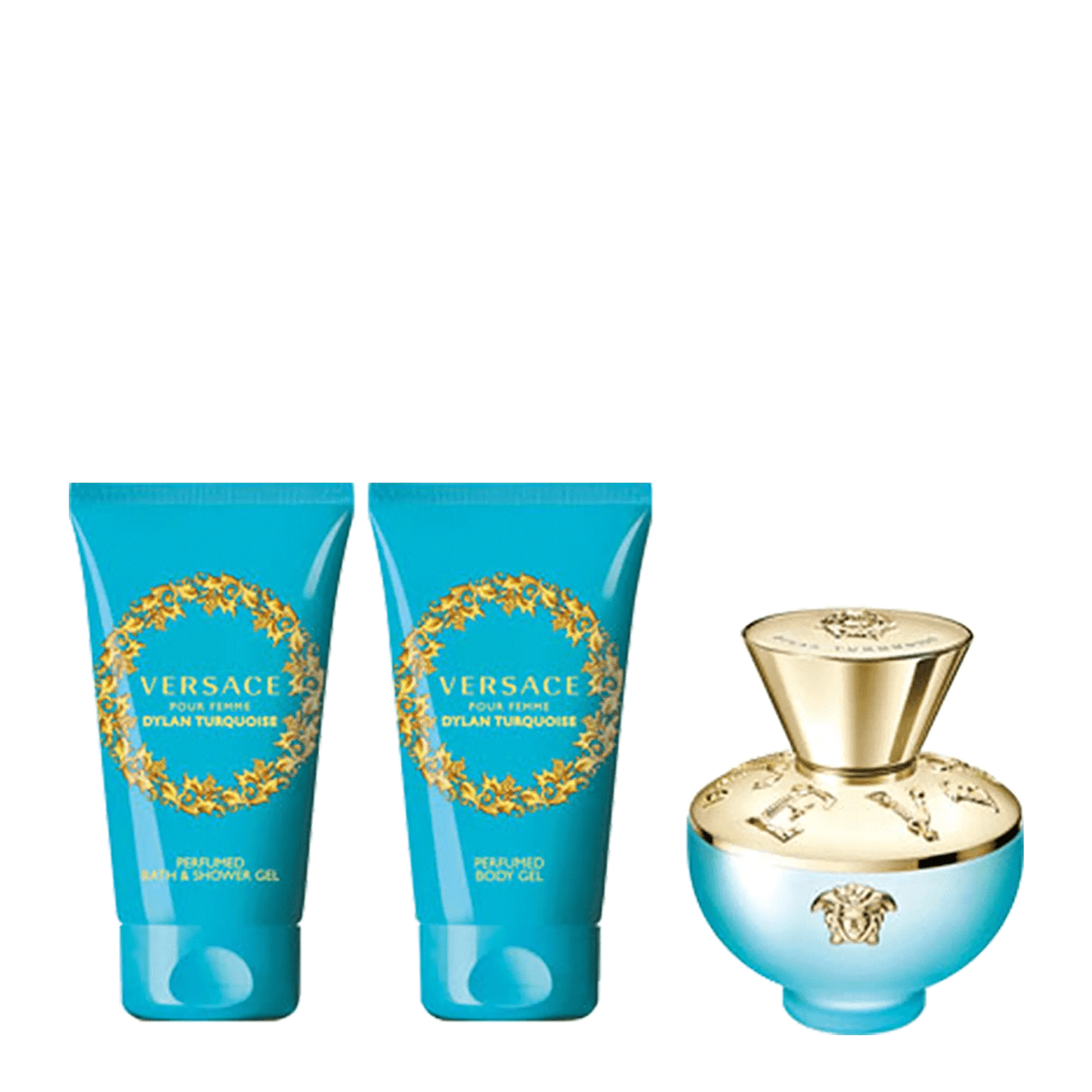 Dylan Turquoise By Versace For Women EDT Spray (4pc Gift Set) Versace