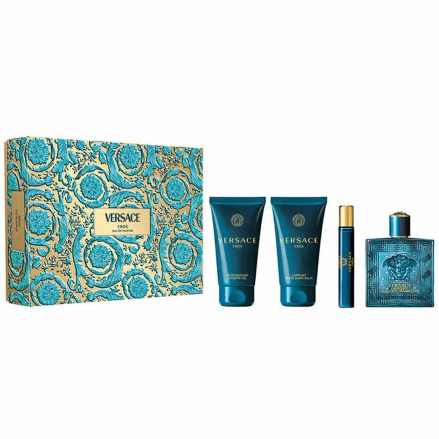 Eros By Versace For Men EDP (4pc Gift Set) Versace