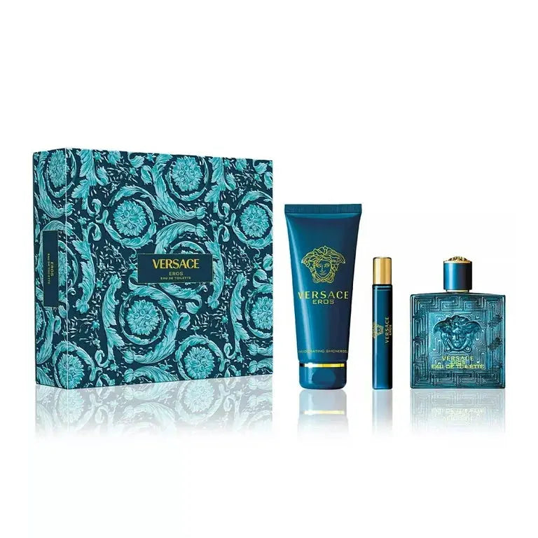 Eros By Versace For Men EDT Spray (3pc Gift Set) Versace