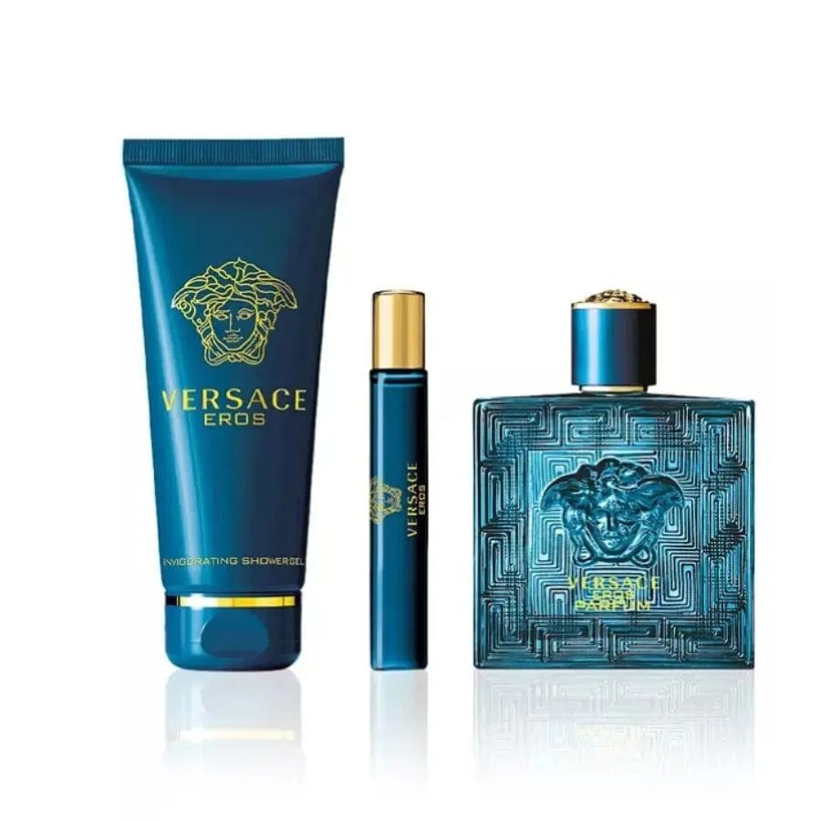 Eros By Versace For Men EDT Spray (3pc Gift Set) Versace