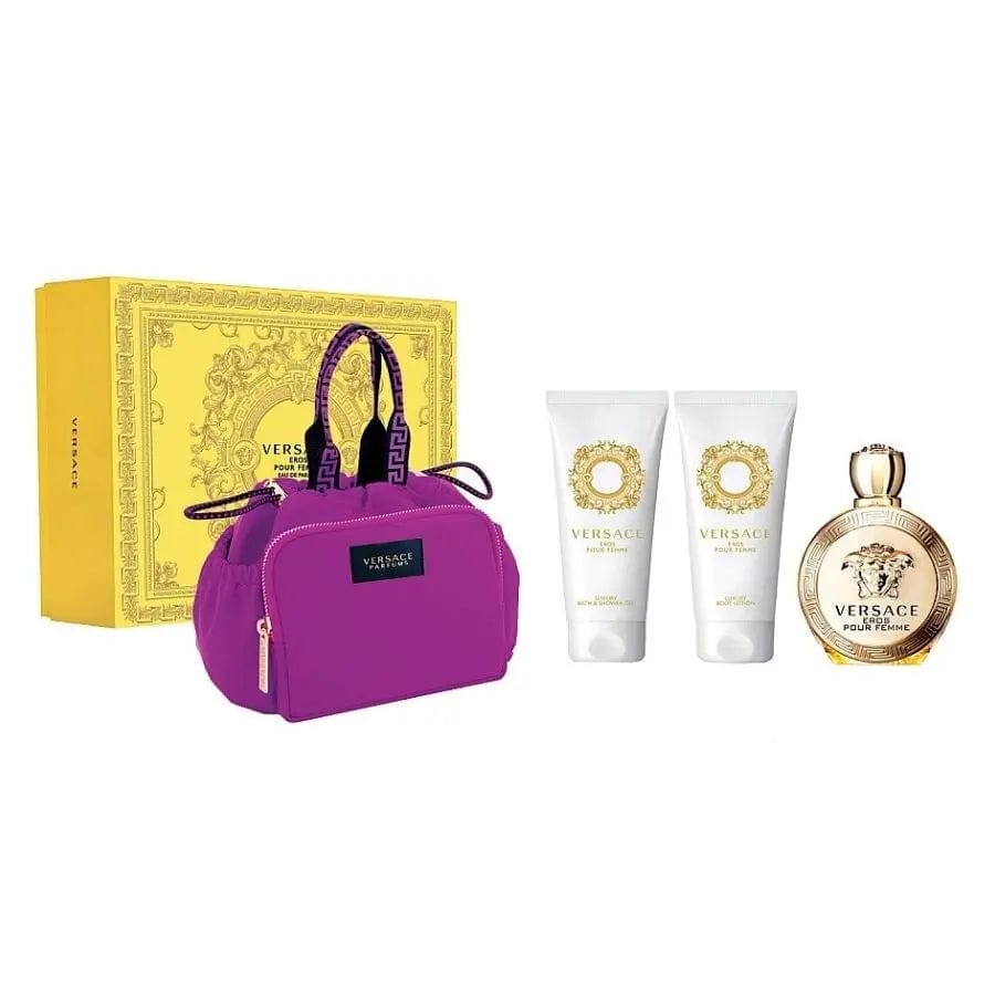 Eros Pour Femme By Versace For Women EDP Spray (4pc Gift Set) Versace