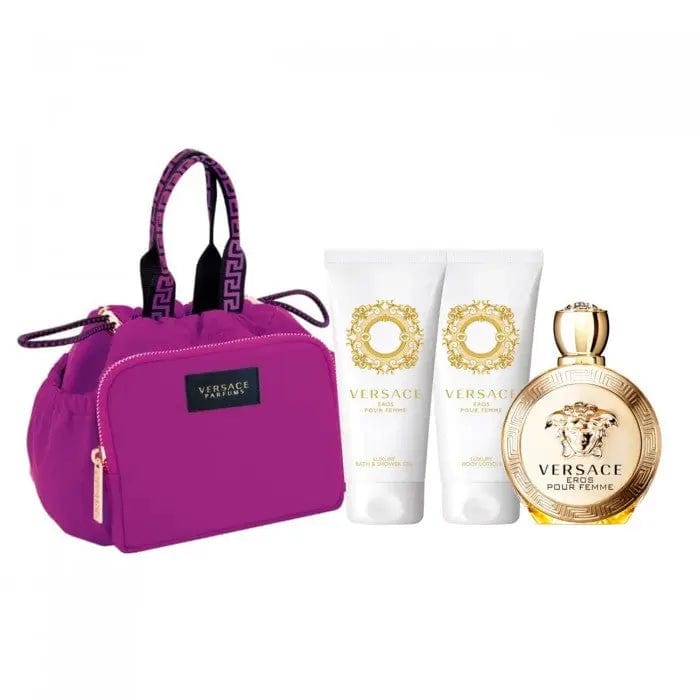 Eros Pour Femme By Versace For Women EDP Spray (4pc Gift Set) Versace