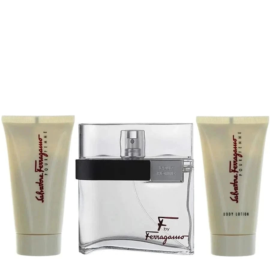 F By Salvatore Ferragamo For Men (3pc Gift Set) - perfumesandrea