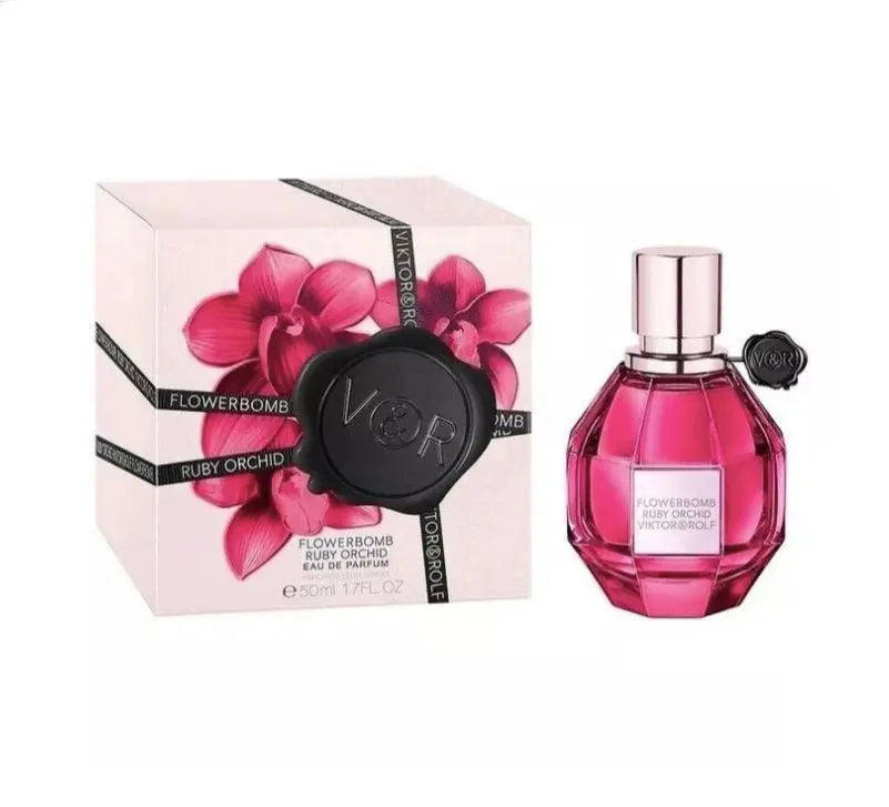 Flowerbomb Ruby Orchid By Viktor & Rolf For Women 3.4 oz EDP Spray - perfumesandrea
