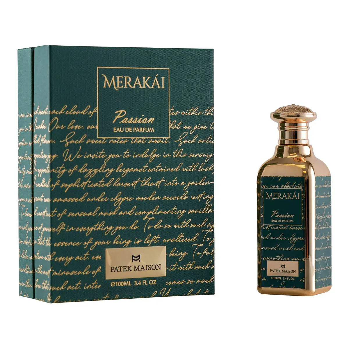 Merakai Passion By Patek Maison Unisex 3.4 oz EDP Spray Patek Maison