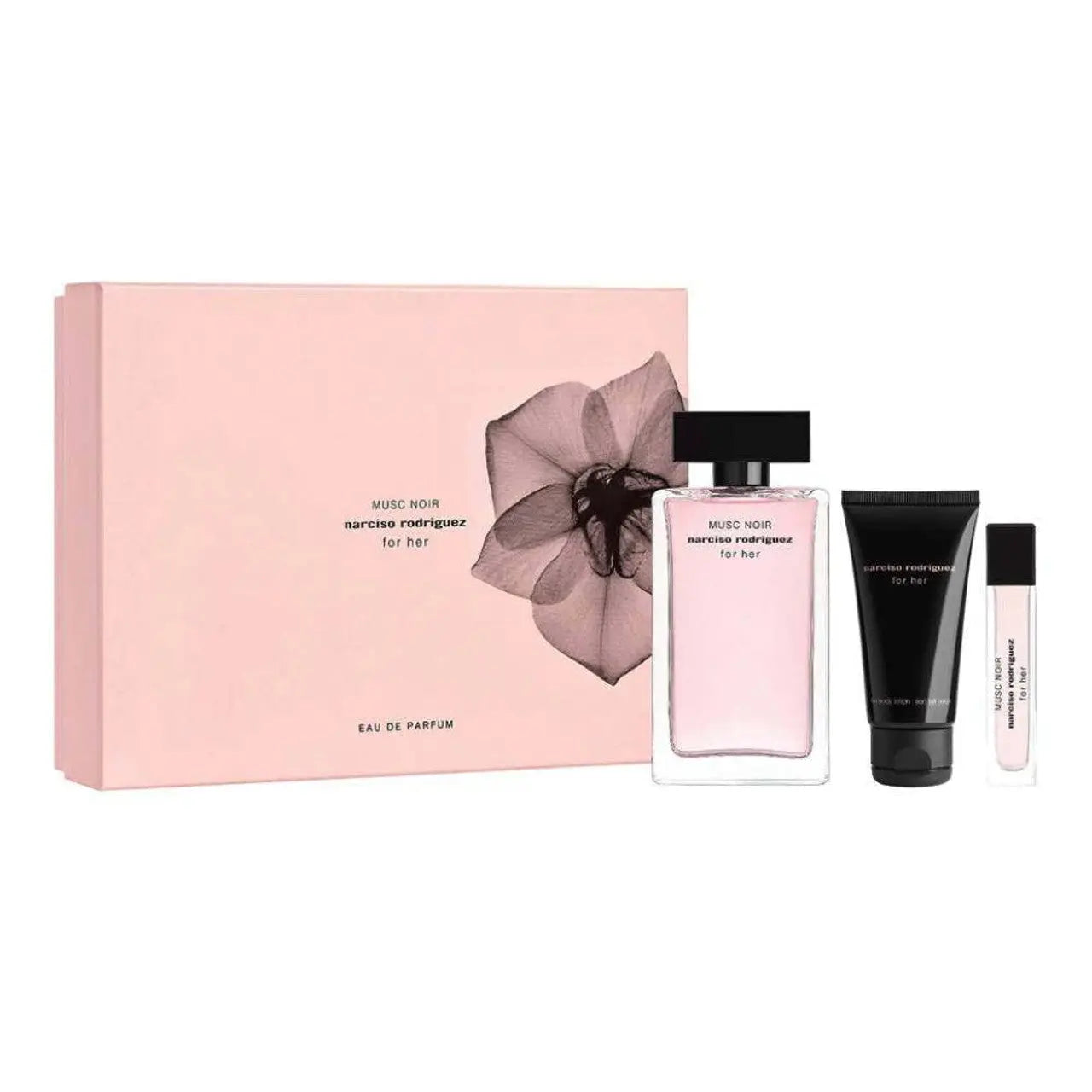 Musc Noir By Narciso Rodriguez For Women EDP Spray (3pc Gift Set) Narciso Rodriguez