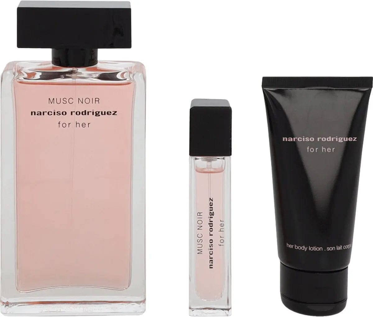 Musc Noir By Narciso Rodriguez For Women EDP Spray (3pc Gift Set) Narciso Rodriguez