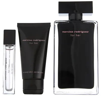 Narciso Rodriguez For Her Eau De Toilette (3pc Gift Set) - perfumesandrea