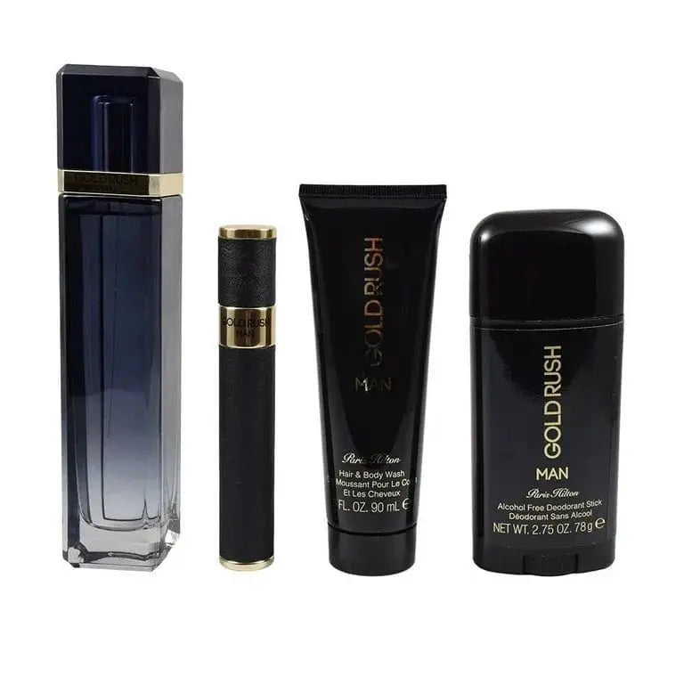 Paris Hilton Gold Rush (4pc Gift Set) For Men - perfumesandrea