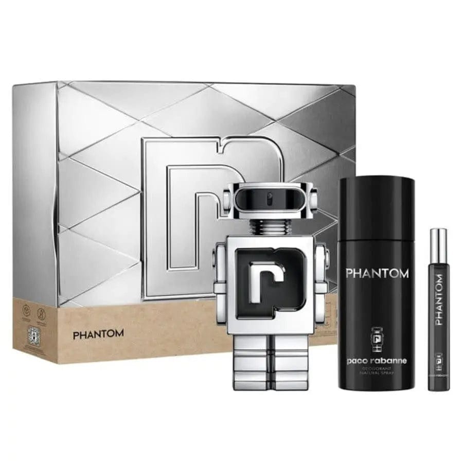 Phantom by Paco Rabanne 3pc Men’s Gift Set EDT Spray.