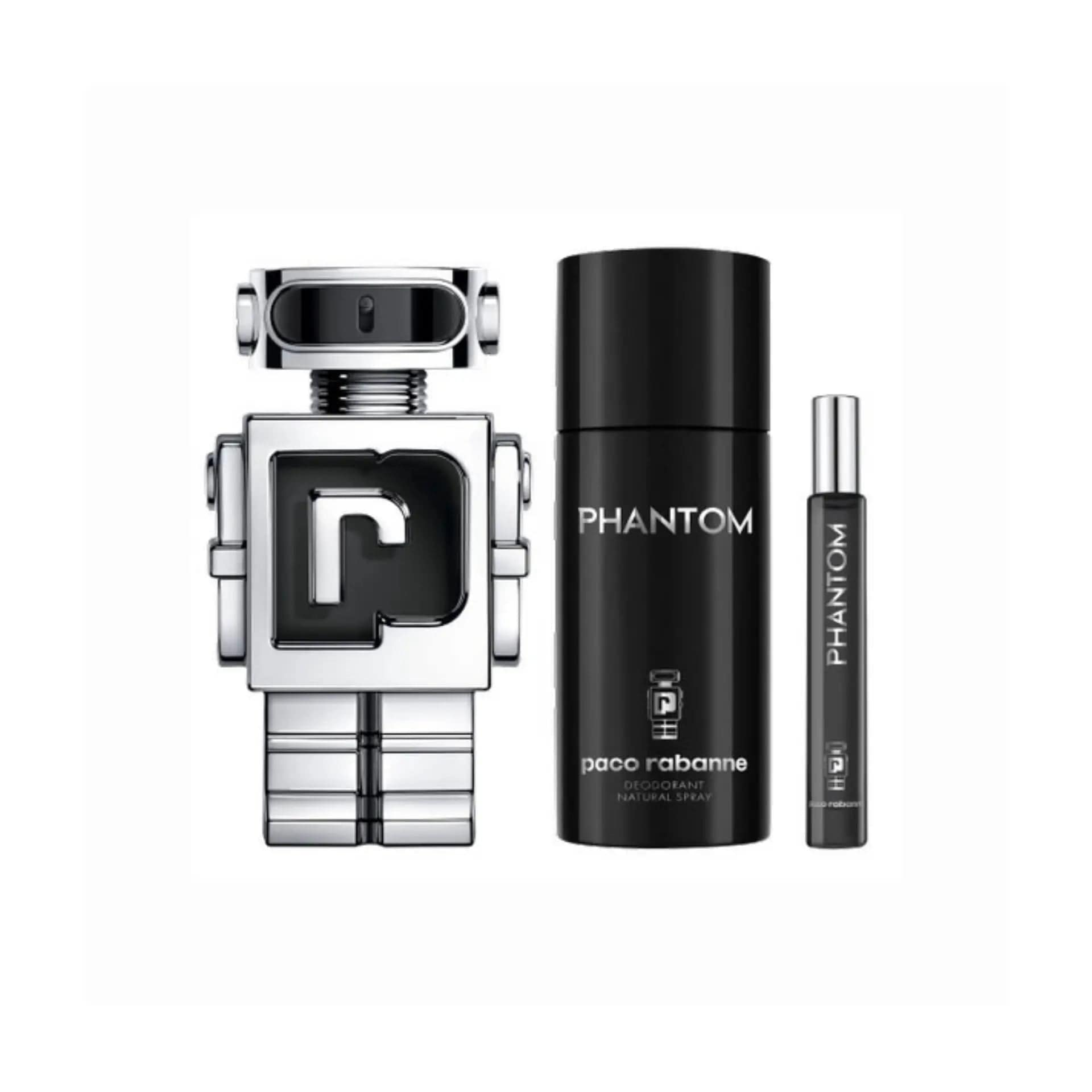 Phantom by Paco Rabanne 3pc Men’s Gift Set EDT Spray.