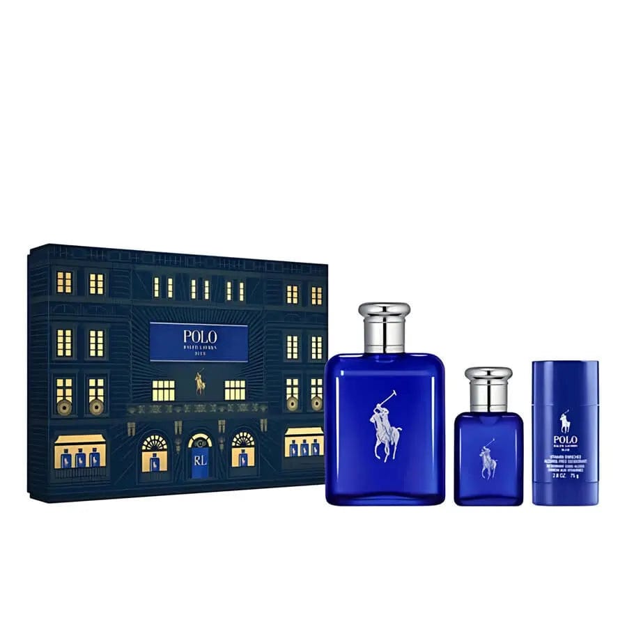 Polo Blue By Ralph Lauren For Men (3Pc Gift Set) - perfumesandrea