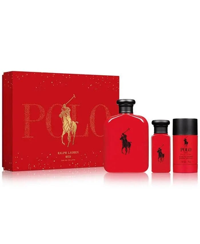 Polo Red By Ralph Lauren For Men (3Pc Gift Set) - perfumesandrea
