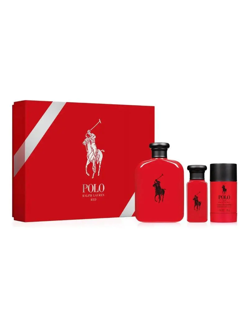Polo Red Set For Men 3p 4.2 M EDT Spray - perfumesandrea