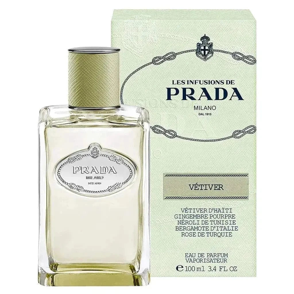 Prada Les Infusions By Vétiver For Women 3.3 oz Eau De Parfum Spray - perfumesandrea