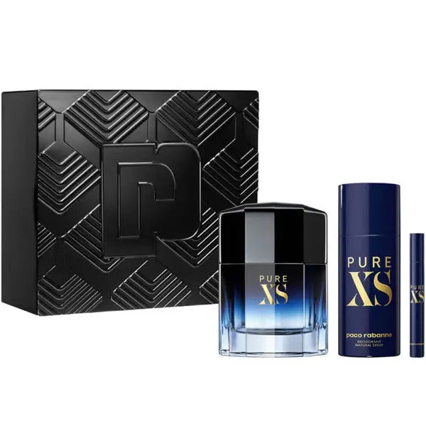 Pure XS By Paco Rabanne for Men EDT Spray (3pc Gift Set) Paco Rabanne
