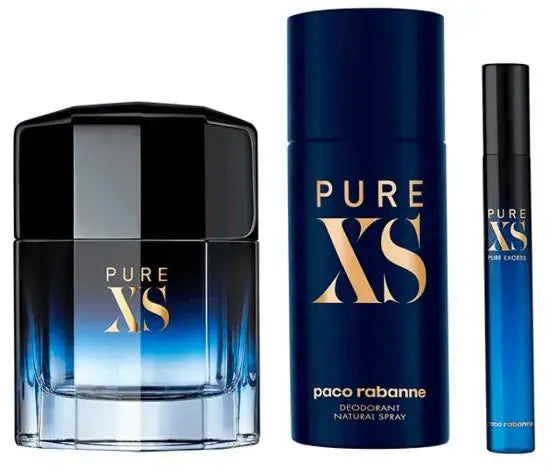 Pure XS By Paco Rabanne for Men EDT Spray (3pc Gift Set) Paco Rabanne