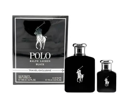 Ralph Lauren Polo Black (2pc Gift Set) For Men's EDT Spray - perfumesandrea