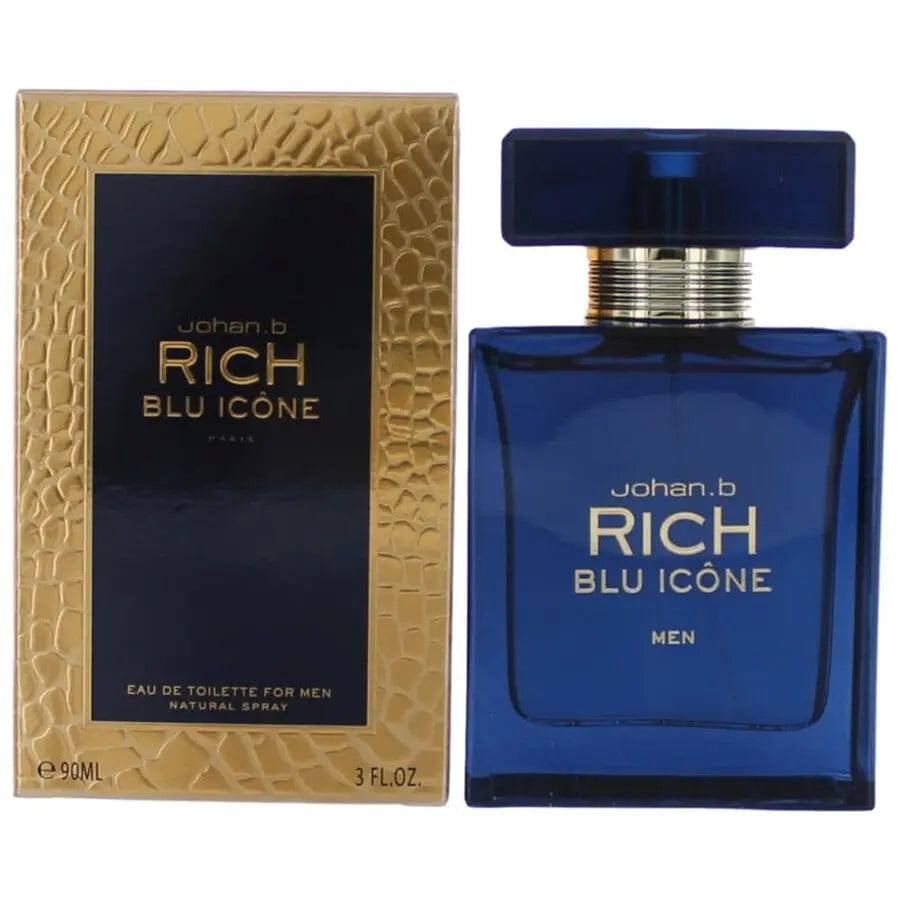 Rich Blu Icone By Johan B Men 3.0 oz EDT Spray - perfumesandrea