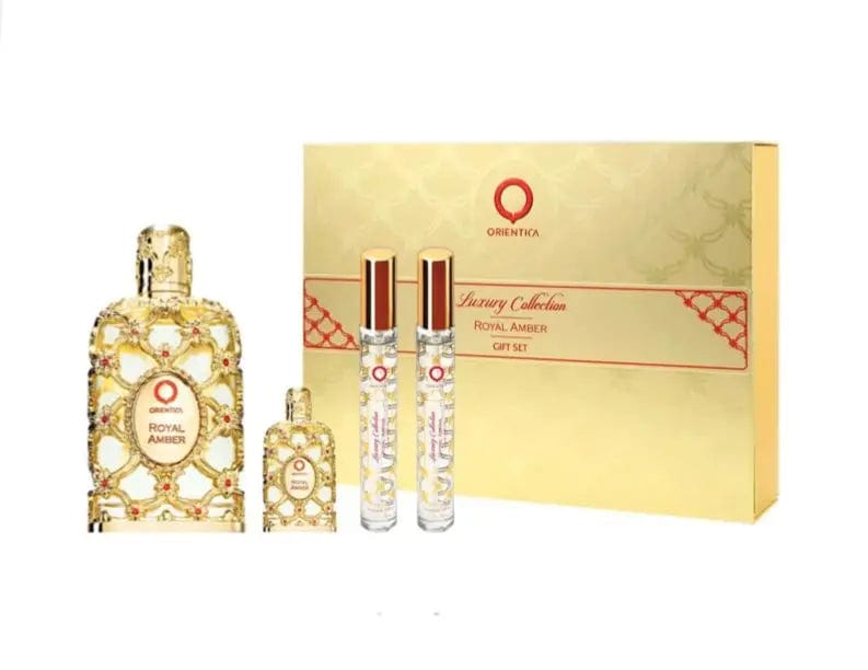 Royal Amber By Orientica 4 Piece Gift Set For Women - perfumesandrea