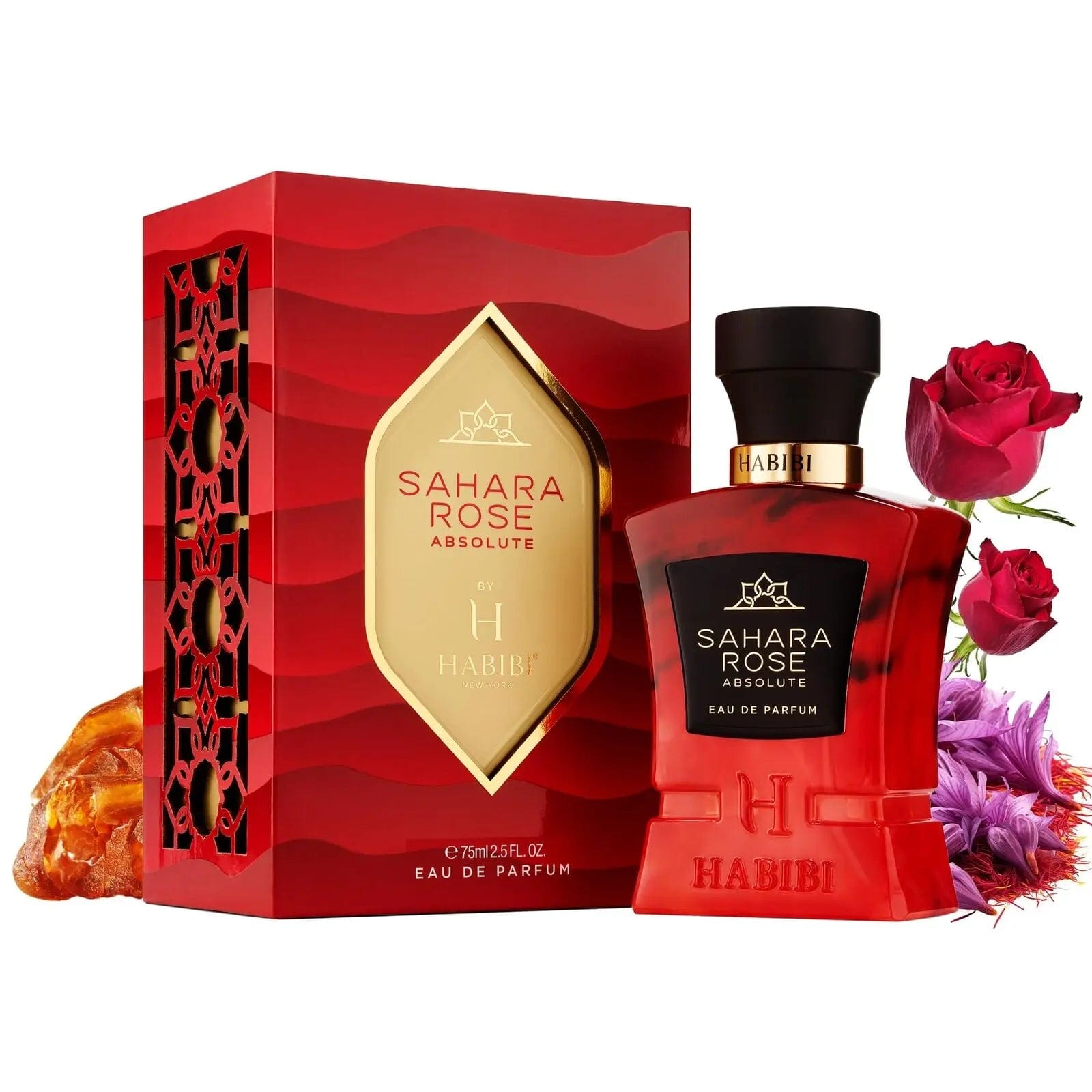 Sahara Rose Absolute By Habibi Unisex 2.5 oz Eau De Parfum Spray - perfumesandrea