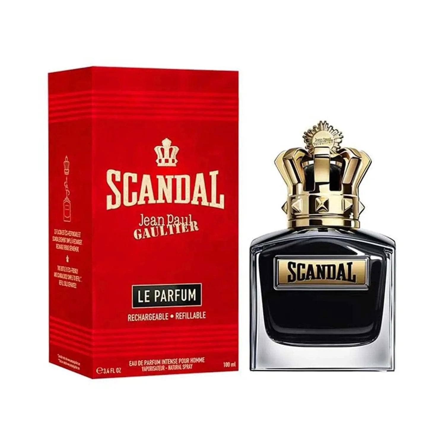 Scandal By Jean Paul Gaultiero For Men 3.4 oz Le Parfum Spray JEAN PAUL GAULTIER