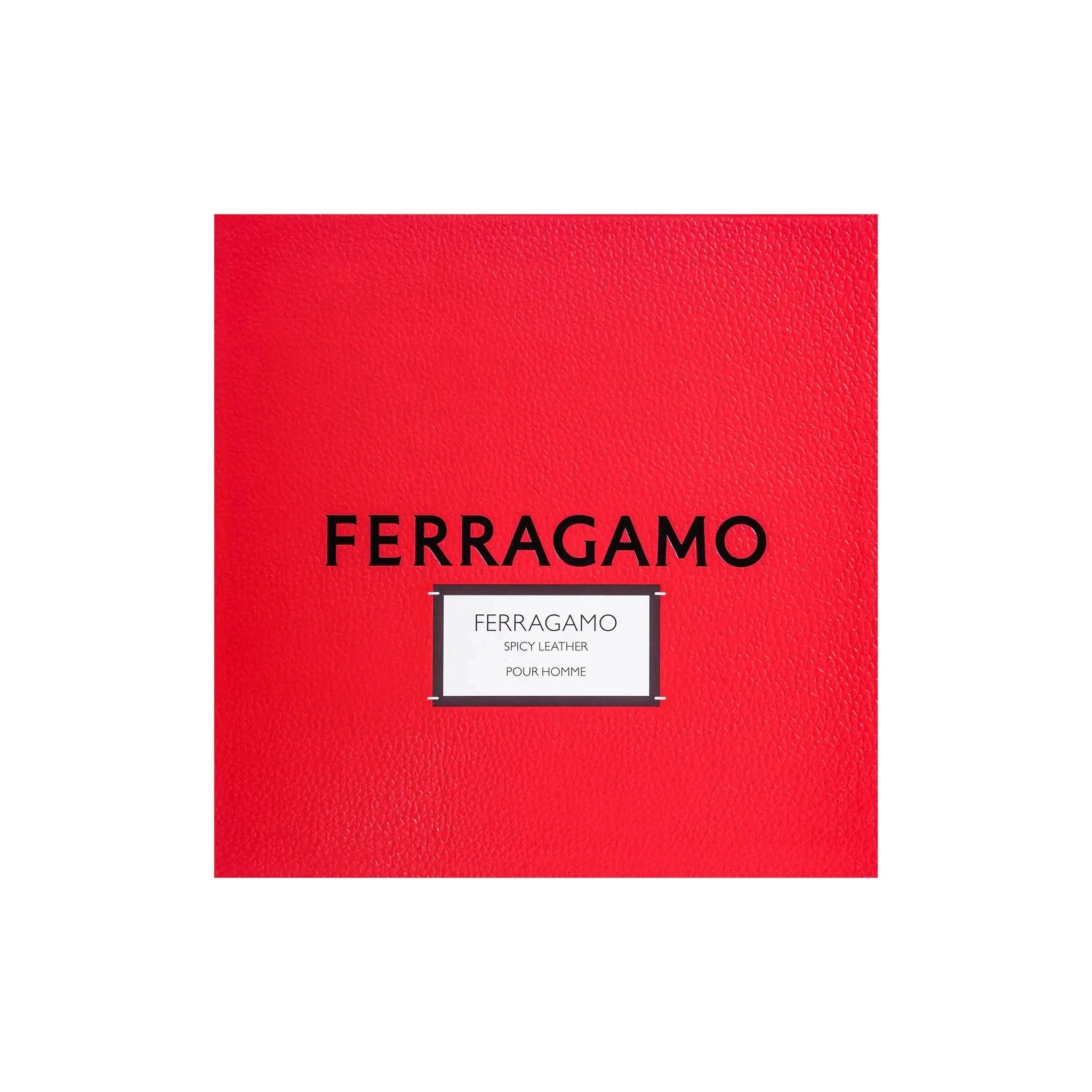 Spicy Leather By Salvatore Ferragamo For Men Parfum 3Pcs Set Spray Salvatore Ferragamo