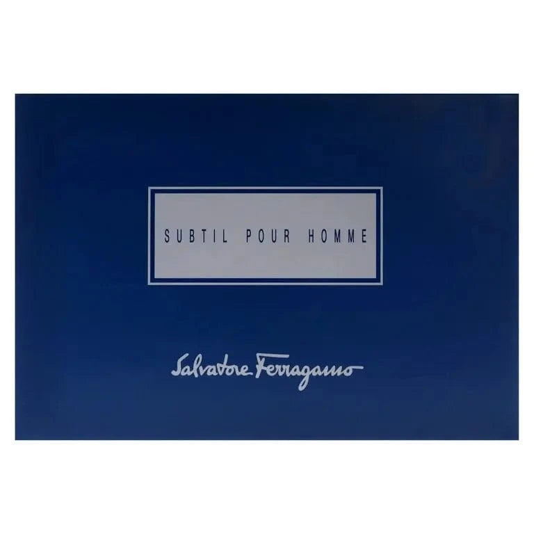 Subtil Pour Homme By Salvatore Ferragamo For Men 3Pcs Set EDT Spray Salvatore Ferragamo